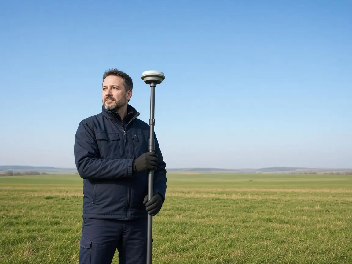 Açık arazide GNSS rover ile ölçüm